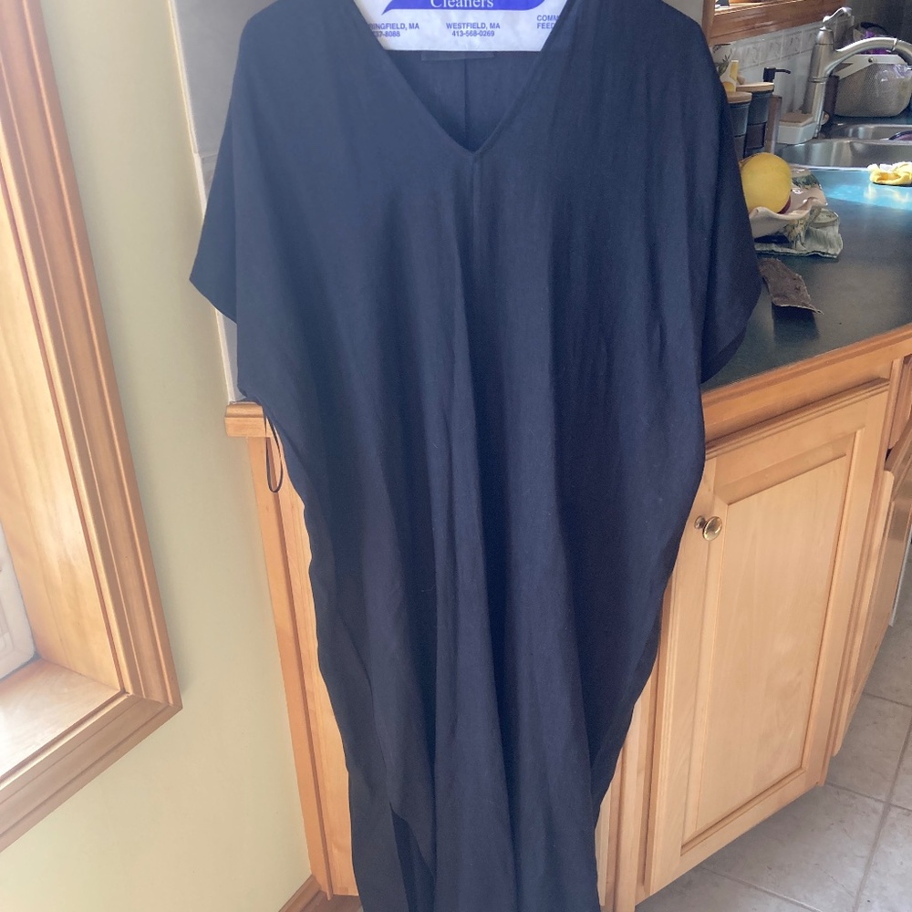 Jenni Kayne Black Linen Dress, M/L